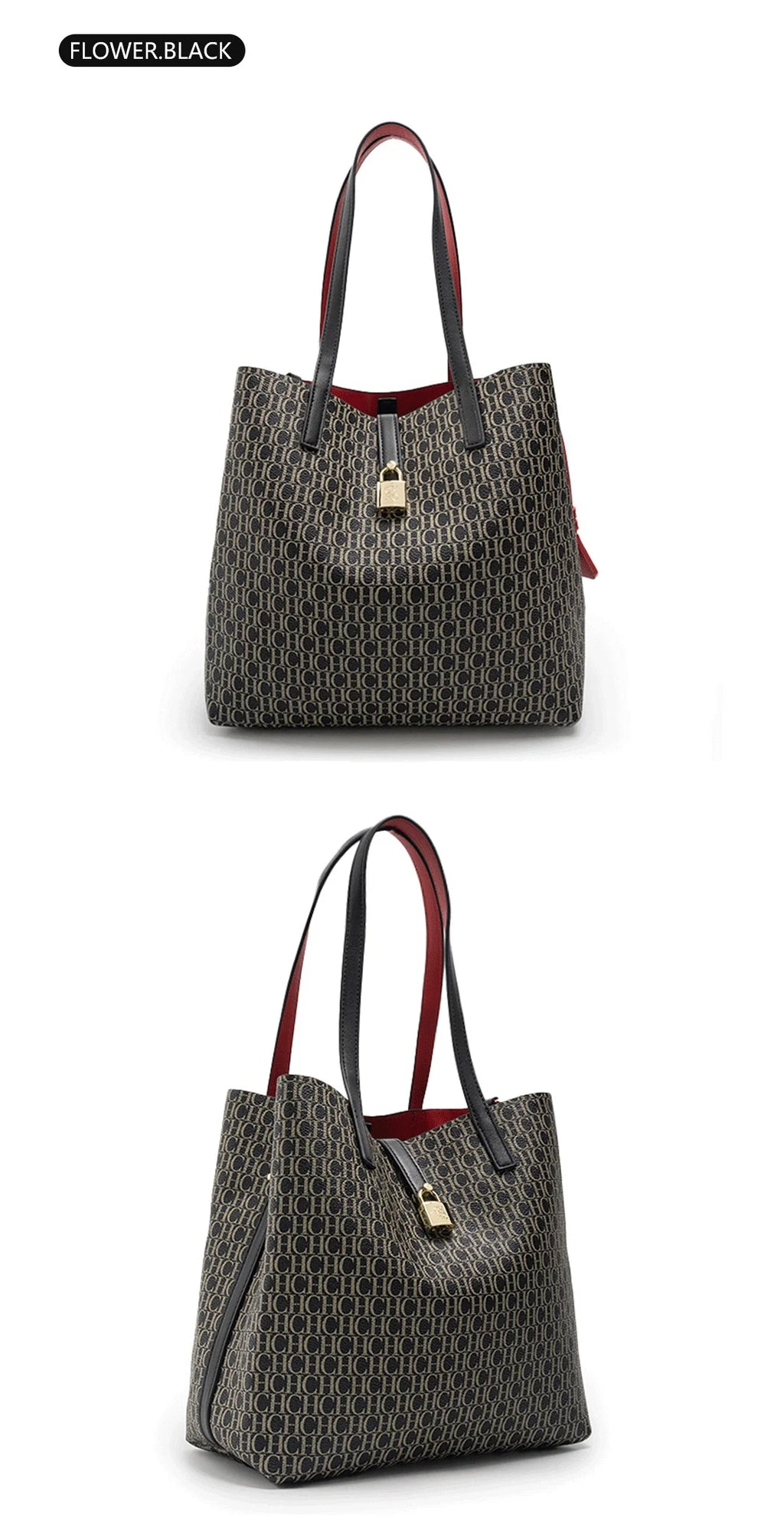 Multifunctional Fashion Crossbody Bag Large Capacity Minimalist Style Women's Tote Bag Monogram Print Design Carrying Case
