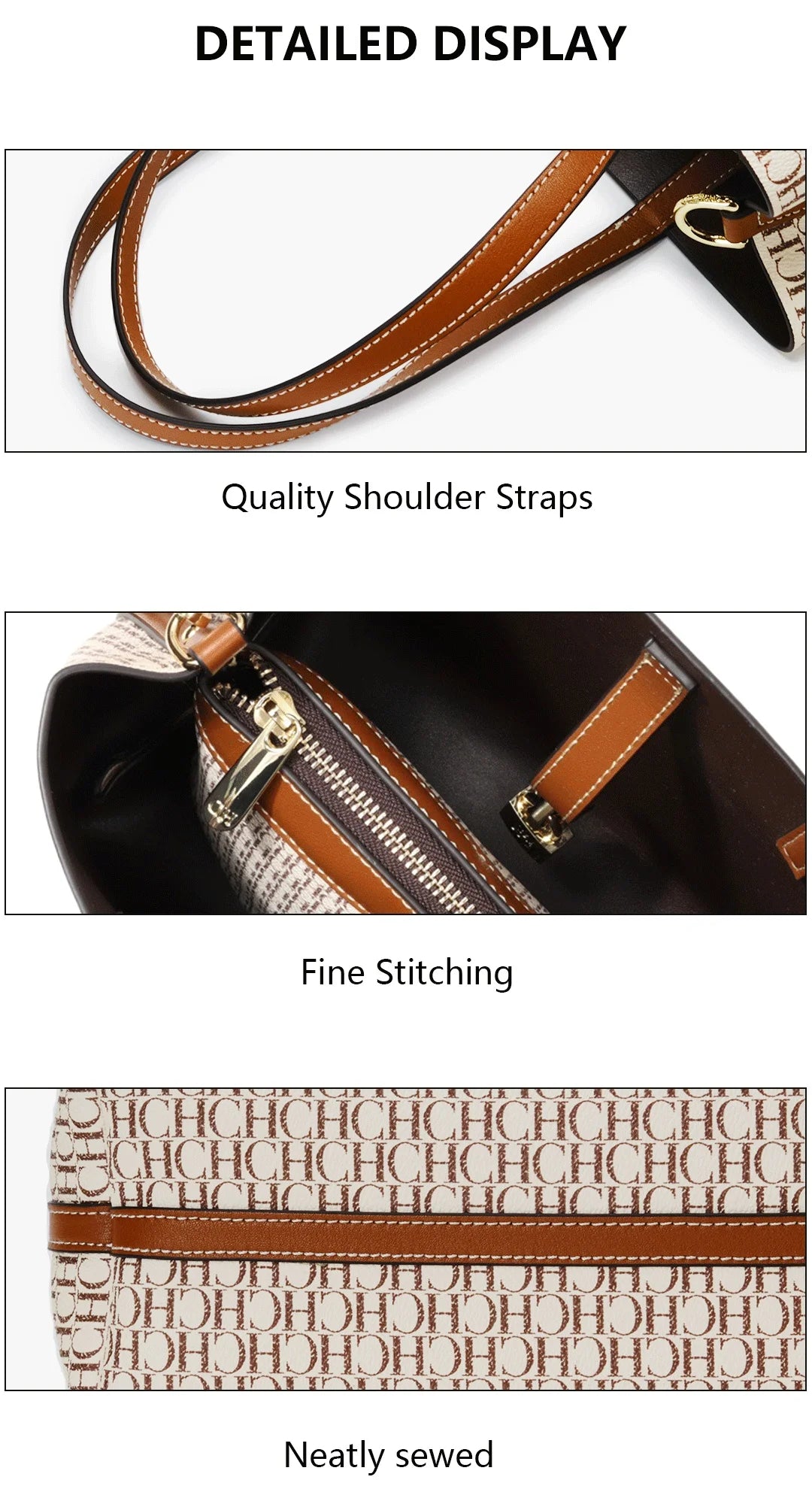 Women's Shoulder Bag Exquisite Simple Large Capacity Casual Durable Brand Elegant Lightweight Luxury Practical Bag Solid Color