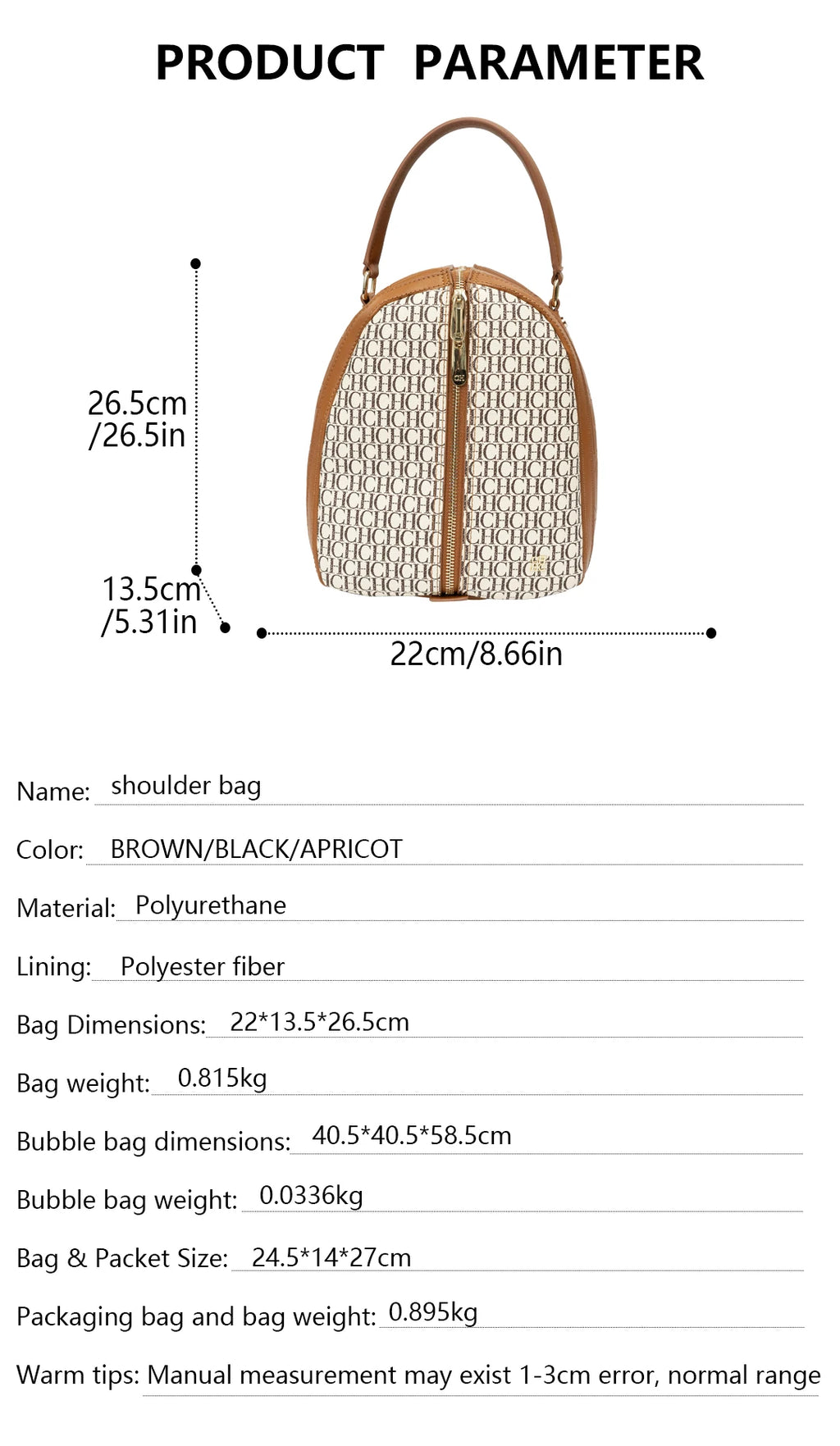 Exquisite High-quality Letter Solid Color Handbag Printed Fashionable Classic Durable New High-quality Women's Multifunctional Shoulder Bag
