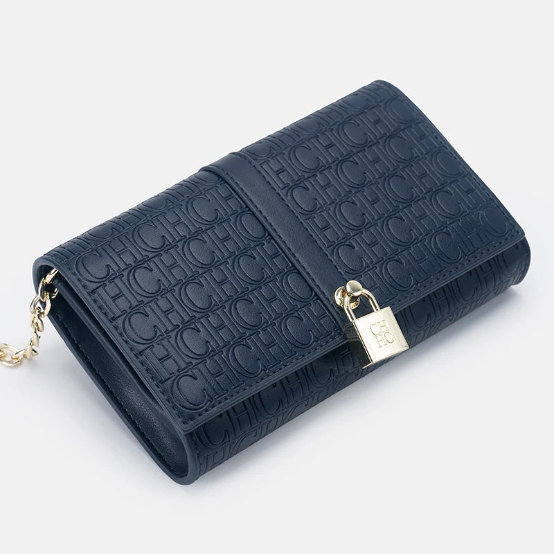 High Quality Exquisite Chain Bag Fashionable Letter Printed Women's Shoulder Bag with Lock Design High-quality PU Material Women's Shoulder Bag