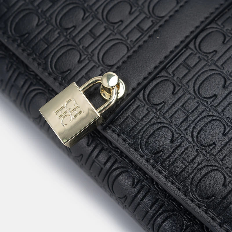 High Quality Exquisite Chain Bag Fashionable Letter Printed Women's Shoulder Bag with Lock Design High-quality PU Material Women's Shoulder Bag