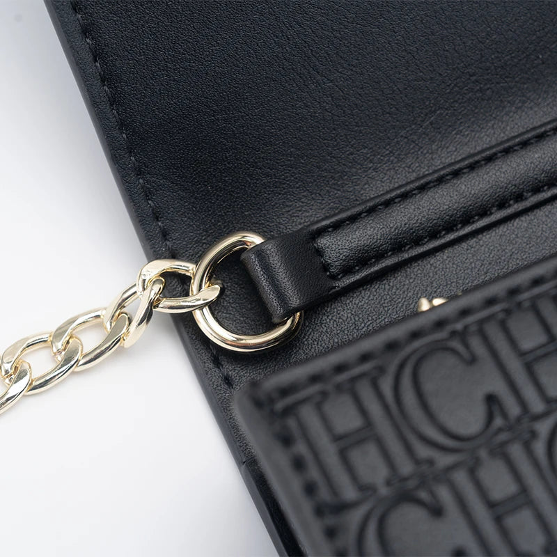 High Quality Exquisite Chain Bag Fashionable Letter Printed Women's Shoulder Bag with Lock Design High-quality PU Material Women's Shoulder Bag