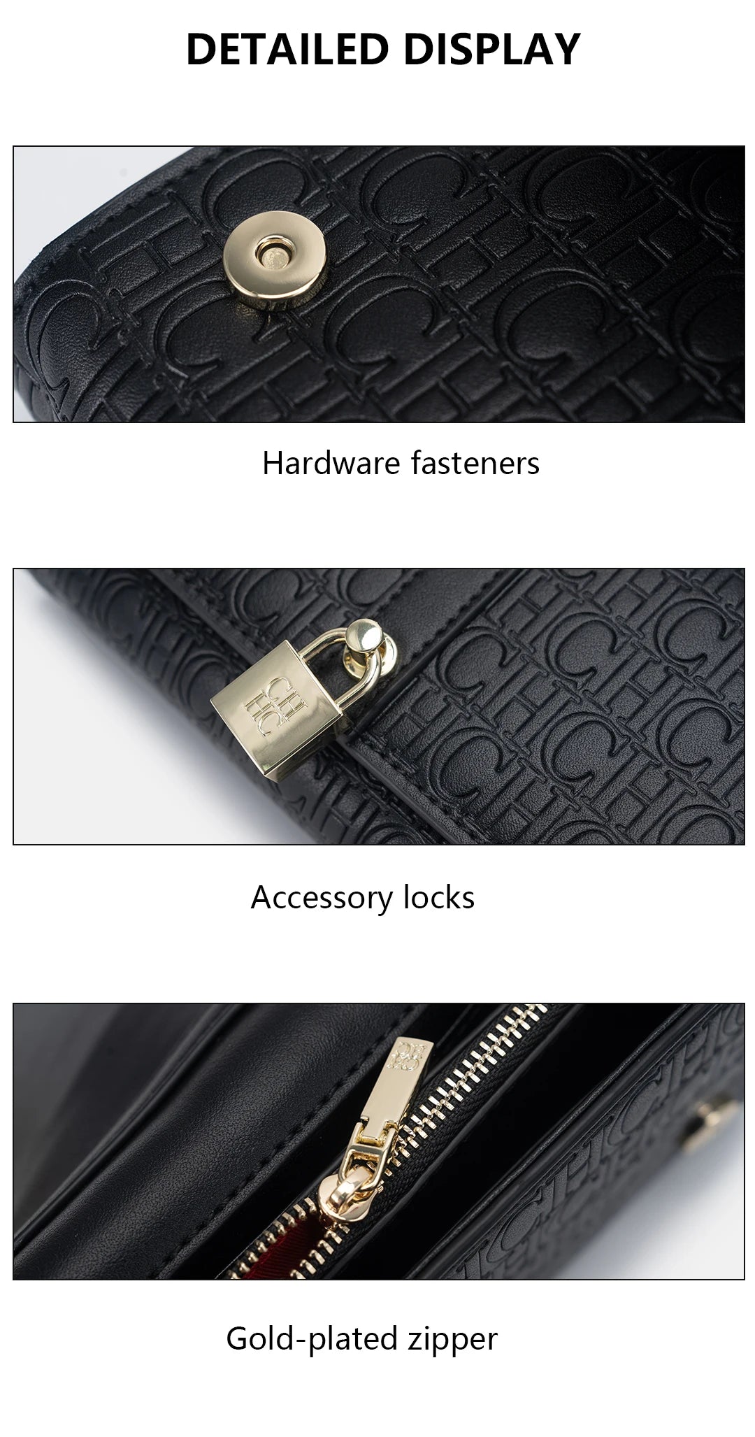 High Quality Exquisite Chain Bag Fashionable Letter Printed Women's Shoulder Bag with Lock Design High-quality PU Material Women's Shoulder Bag