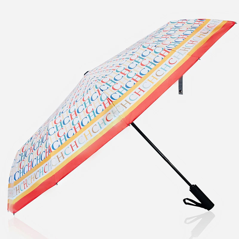 Multi Functional Exquisite Automatic Handle Colorful Practical Convenient for Going Out Durable Fashionable High-quality Printing Folding Umbrella