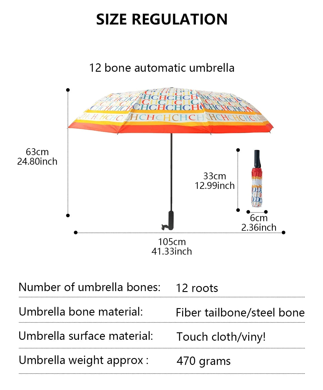 Multi Functional Exquisite Automatic Handle Colorful Practical Convenient for Going Out Durable Fashionable High-quality Printing Folding Umbrella