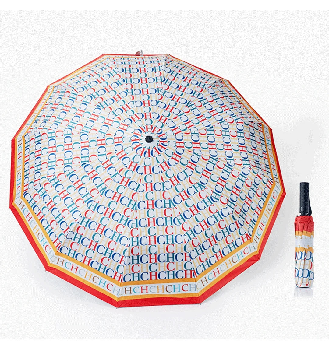 Multi Functional Exquisite Automatic Handle Colorful Practical Convenient for Going Out Durable Fashionable High-quality Printing Folding Umbrella