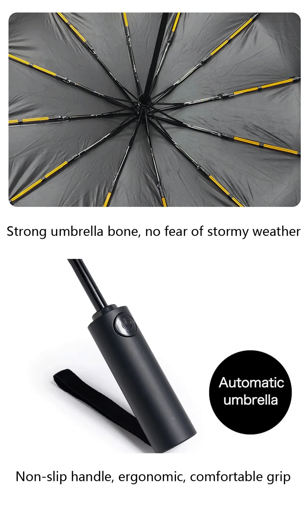 Multi Functional Exquisite Automatic Handle Colorful Practical Convenient for Going Out Durable Fashionable High-quality Printing Folding Umbrella