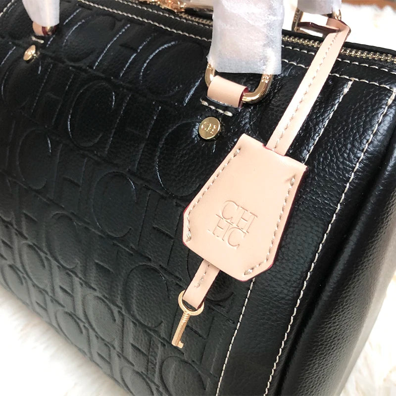 New Zipper Handbag Lock Design with Large Capacity Exquisite Letter Printing High Quality Multi Functional Fashionable Women's Handbag for Commuting