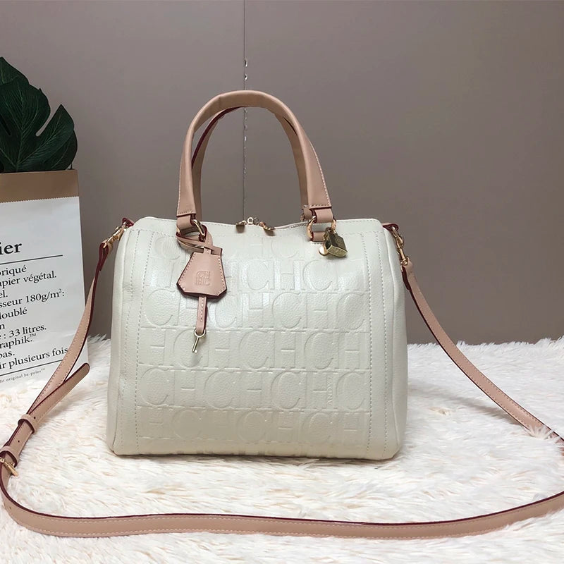 New Zipper Handbag Lock Design with Large Capacity Exquisite Letter Printing High Quality Multi Functional Fashionable Women's Handbag for Commuting