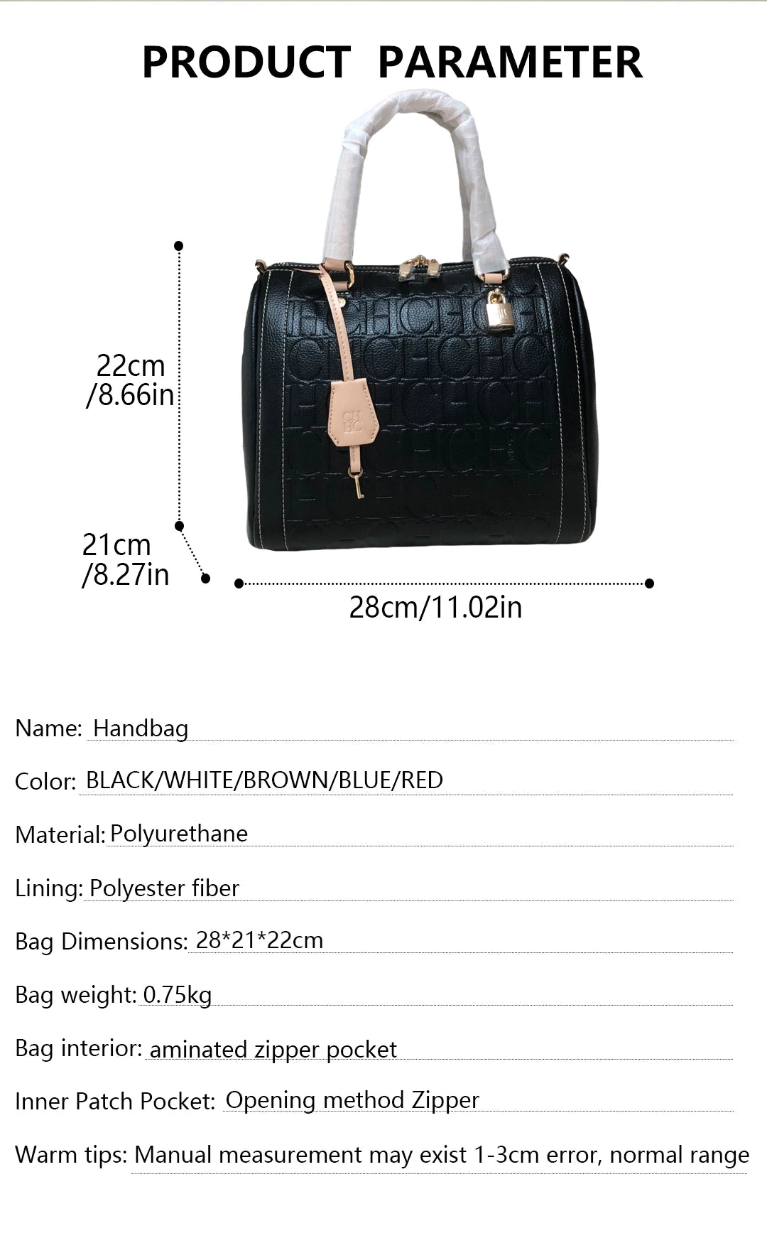 New Zipper Handbag Lock Design with Large Capacity Exquisite Letter Printing High Quality Multi Functional Fashionable Women's Handbag for Commuting
