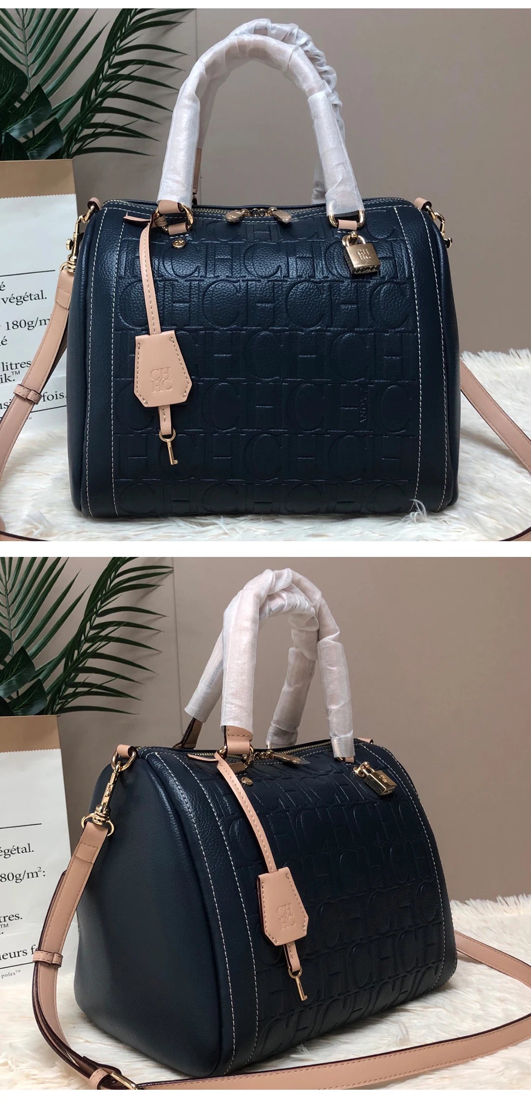 New Zipper Handbag Lock Design with Large Capacity Exquisite Letter Printing High Quality Multi Functional Fashionable Women's Handbag for Commuting