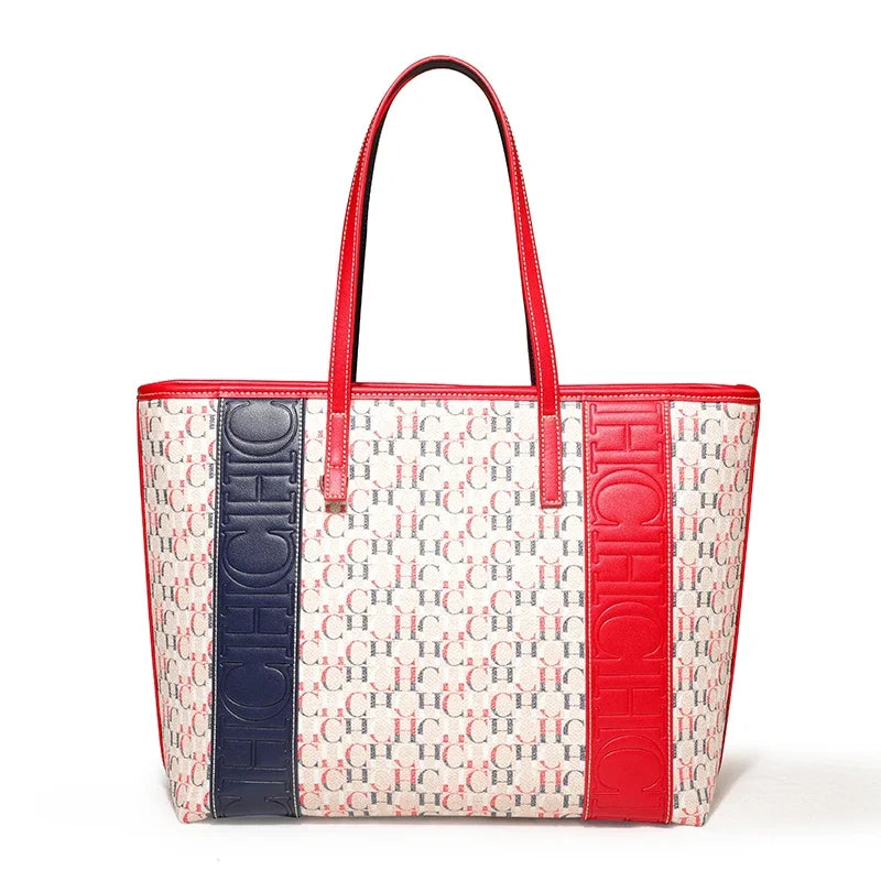 Colorful Striped Design Handbag with Large Capacity High-quality Commuting Exquisite Fashion Practical and Multifunctional Shoulder Bag for Travel Carrying