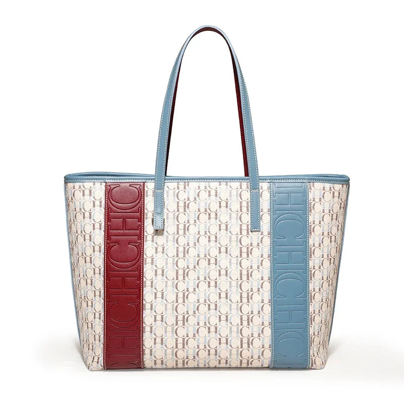 Colorful Striped Design Handbag with Large Capacity High-quality Commuting Exquisite Fashion Practical and Multifunctional Shoulder Bag for Travel Carrying