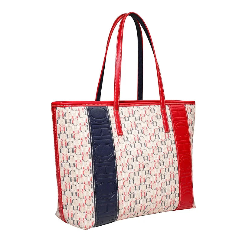 Colorful Striped Design Handbag with Large Capacity High-quality Commuting Exquisite Fashion Practical and Multifunctional Shoulder Bag for Travel Carrying