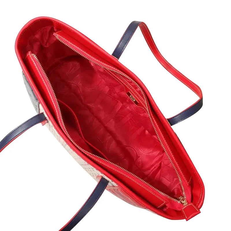 Colorful Striped Design Handbag with Large Capacity High-quality Commuting Exquisite Fashion Practical and Multifunctional Shoulder Bag for Travel Carrying