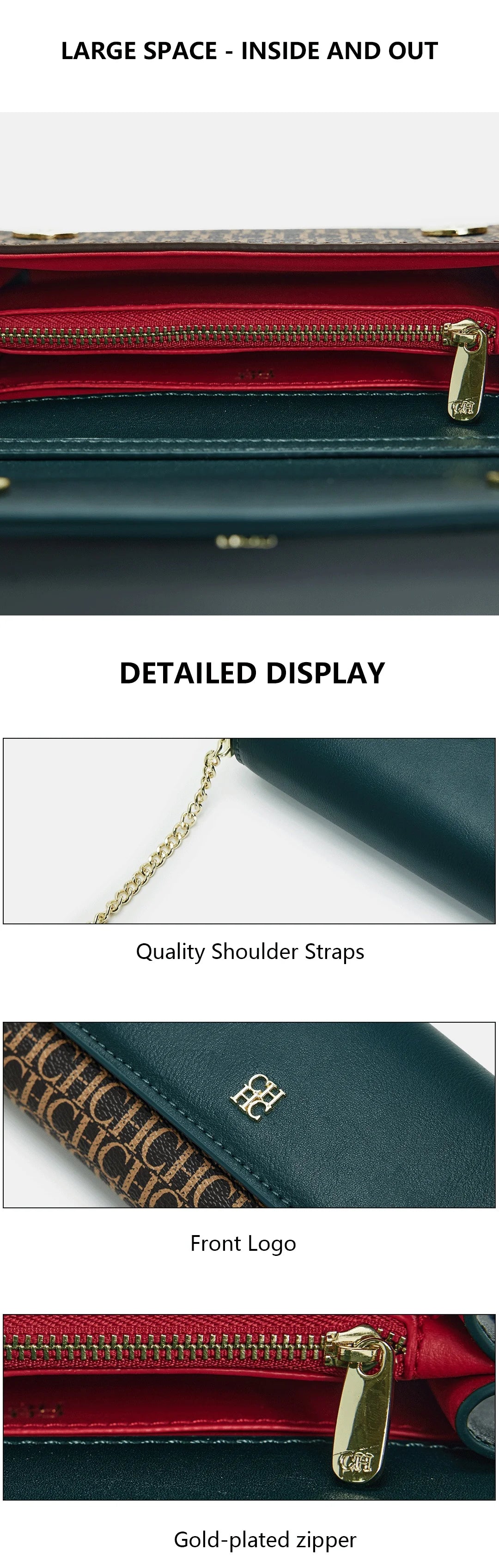 Exquisite Luxury Brand Women's Shoulder Bag High-quality Fashion Solid Color Women's High-end Sense Shoulder Bag with Letter Printing Design Temperament