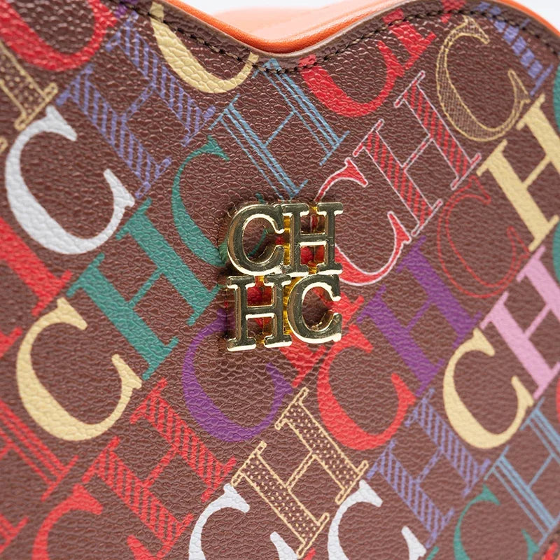Ladies' Casual Exquisite Cute Style Shoulder Bag High-quality Ladies' Letter Printed Crossbody Bag Fashionable Heart-shaped Design