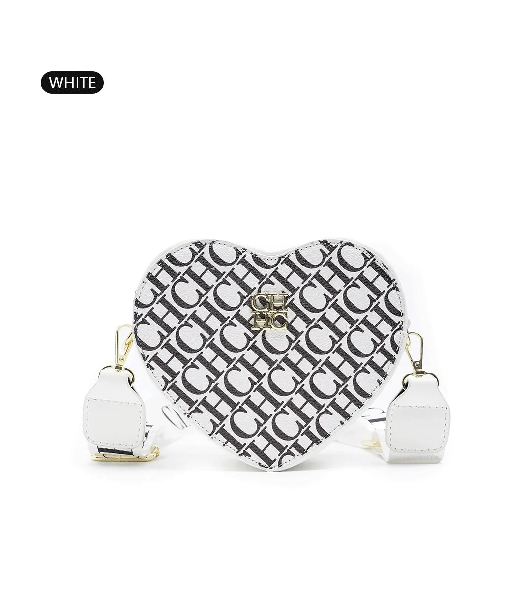 Ladies' Casual Exquisite Cute Style Shoulder Bag High-quality Ladies' Letter Printed Crossbody Bag Fashionable Heart-shaped Design