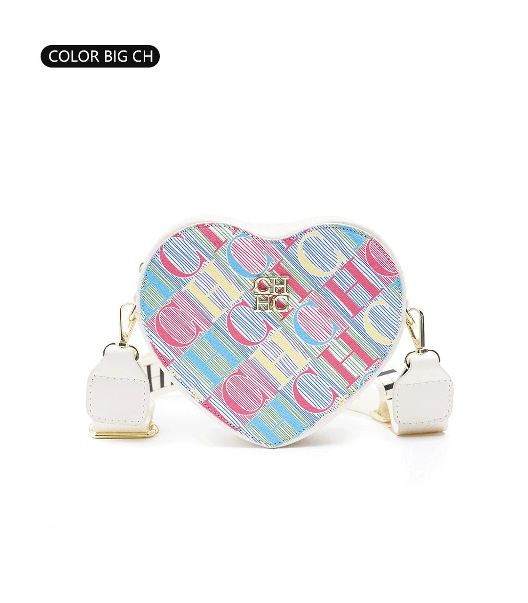 Ladies' Casual Exquisite Cute Style Shoulder Bag High-quality Ladies' Letter Printed Crossbody Bag Fashionable Heart-shaped Design