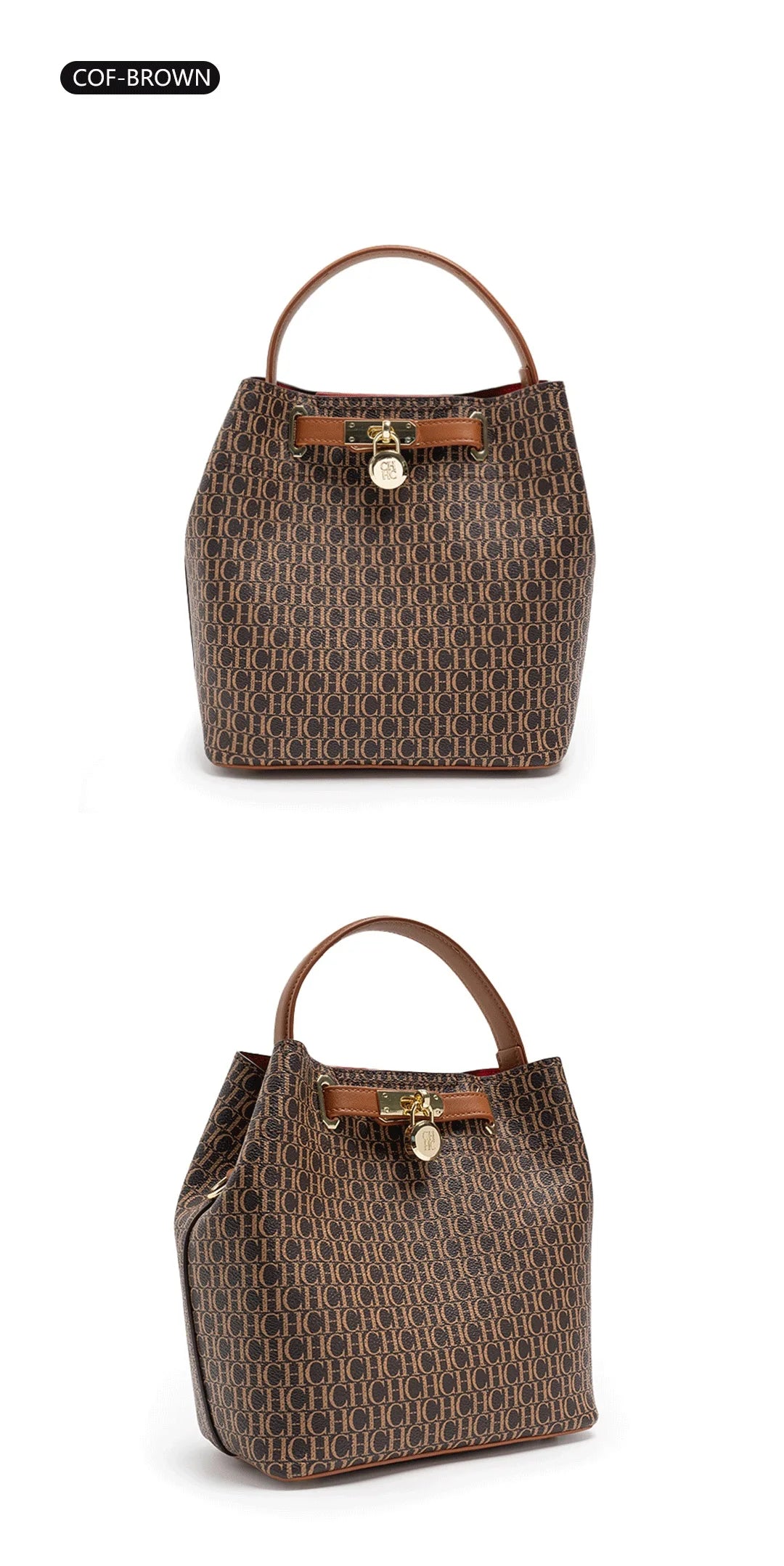 Exquisite High-quality Leather Letter Pattern Solid Color Letter Print Women's Handbag Fashionable Multifunctional Women's Handbag with Zipper Interior