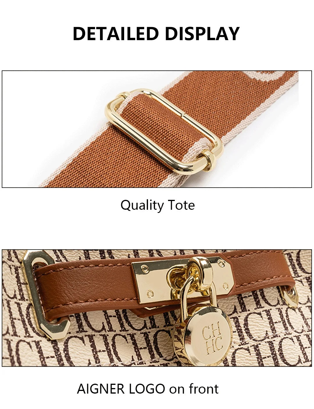 Exquisite High-quality Leather Letter Pattern Solid Color Letter Print Women's Handbag Fashionable Multifunctional Women's Handbag with Zipper Interior