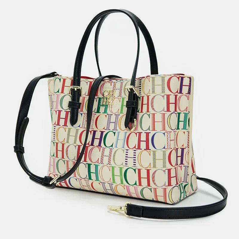 High Quality Classic Handbag High-quality Solid Color Letter Printing Large Capacity Fashionable and Exquisite Women's Commuting Handbag
