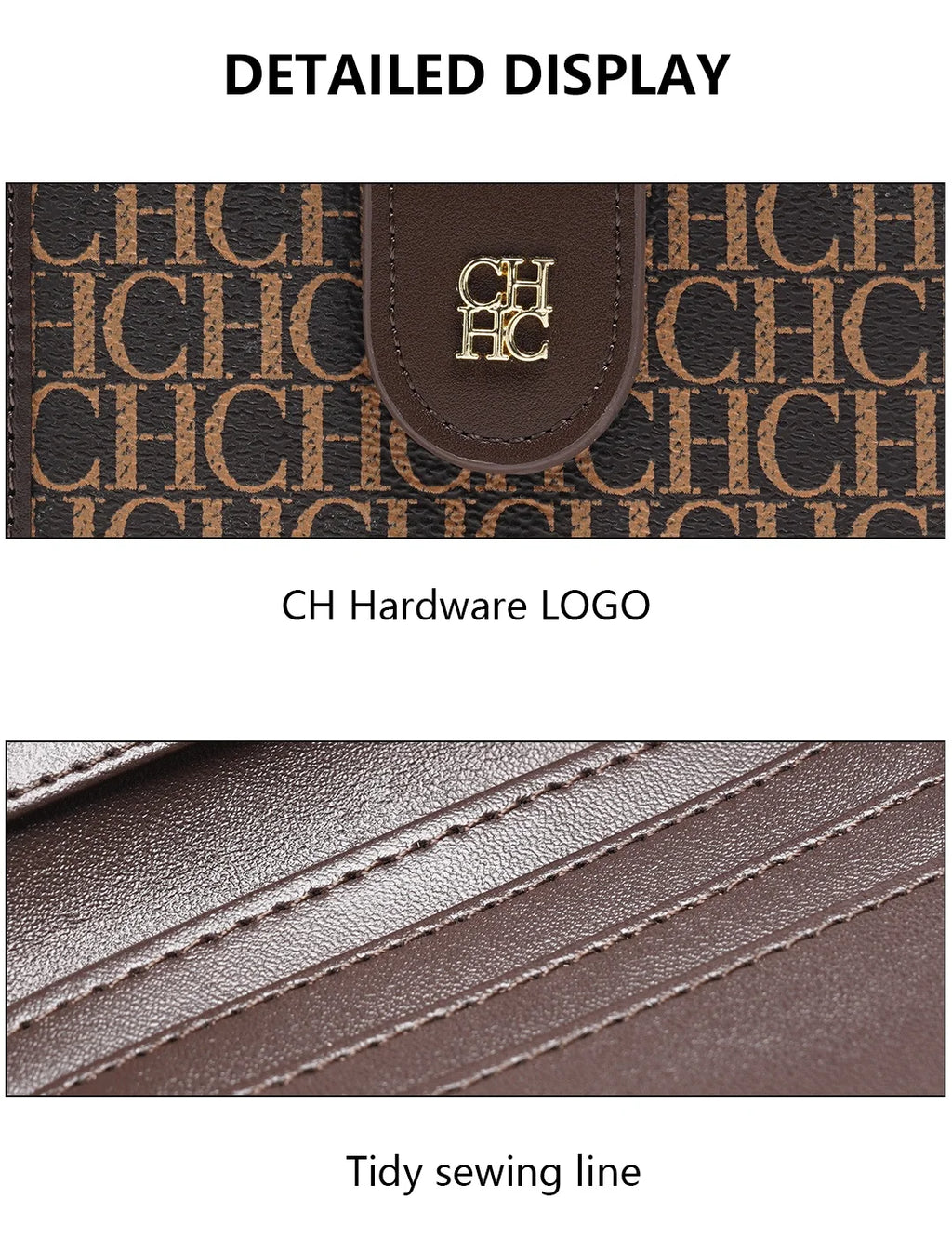 Exquisite Letterhead Printing Style Women's Card Holder High-end Simple Solid Color Designer Women's Wallet Fashionable and Elegant Short Wallet