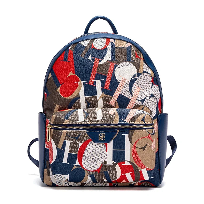 Exquisite High-quality Unique Printed Design Sturdy Durable Fashionable Women's Backpack New Luxury Large Capacity Printed Travel Bag