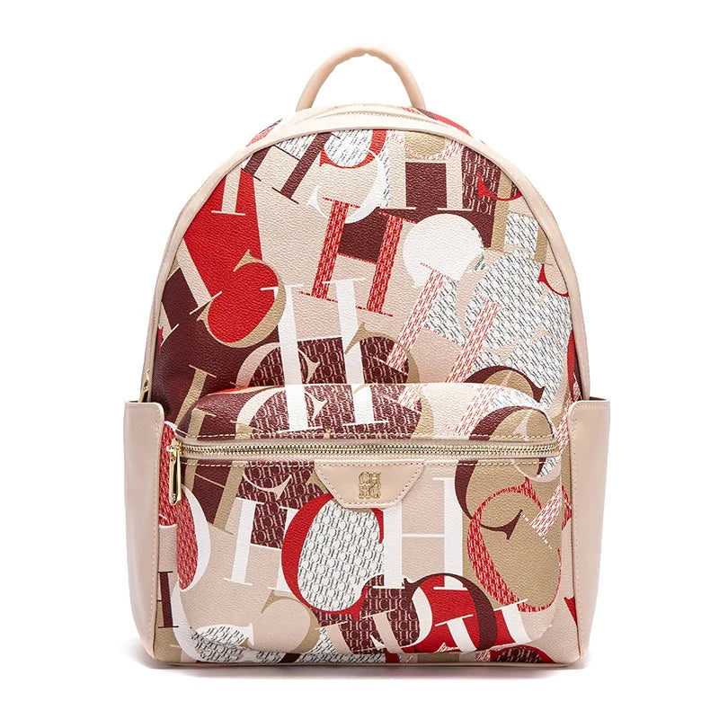 Exquisite High-quality Unique Printed Design Sturdy Durable Fashionable Women's Backpack New Luxury Large Capacity Printed Travel Bag