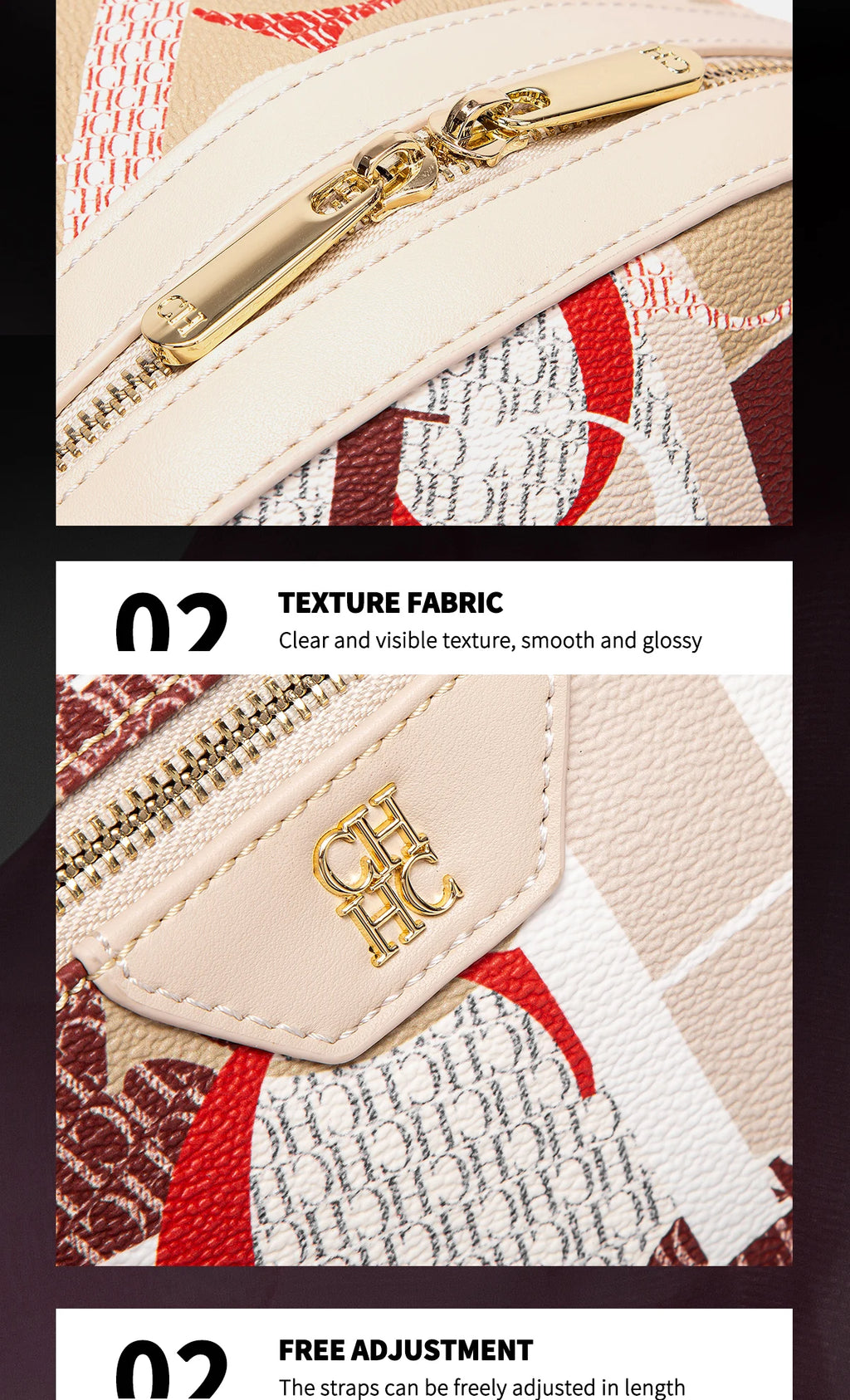 Exquisite High-quality Unique Printed Design Sturdy Durable Fashionable Women's Backpack New Luxury Large Capacity Printed Travel Bag