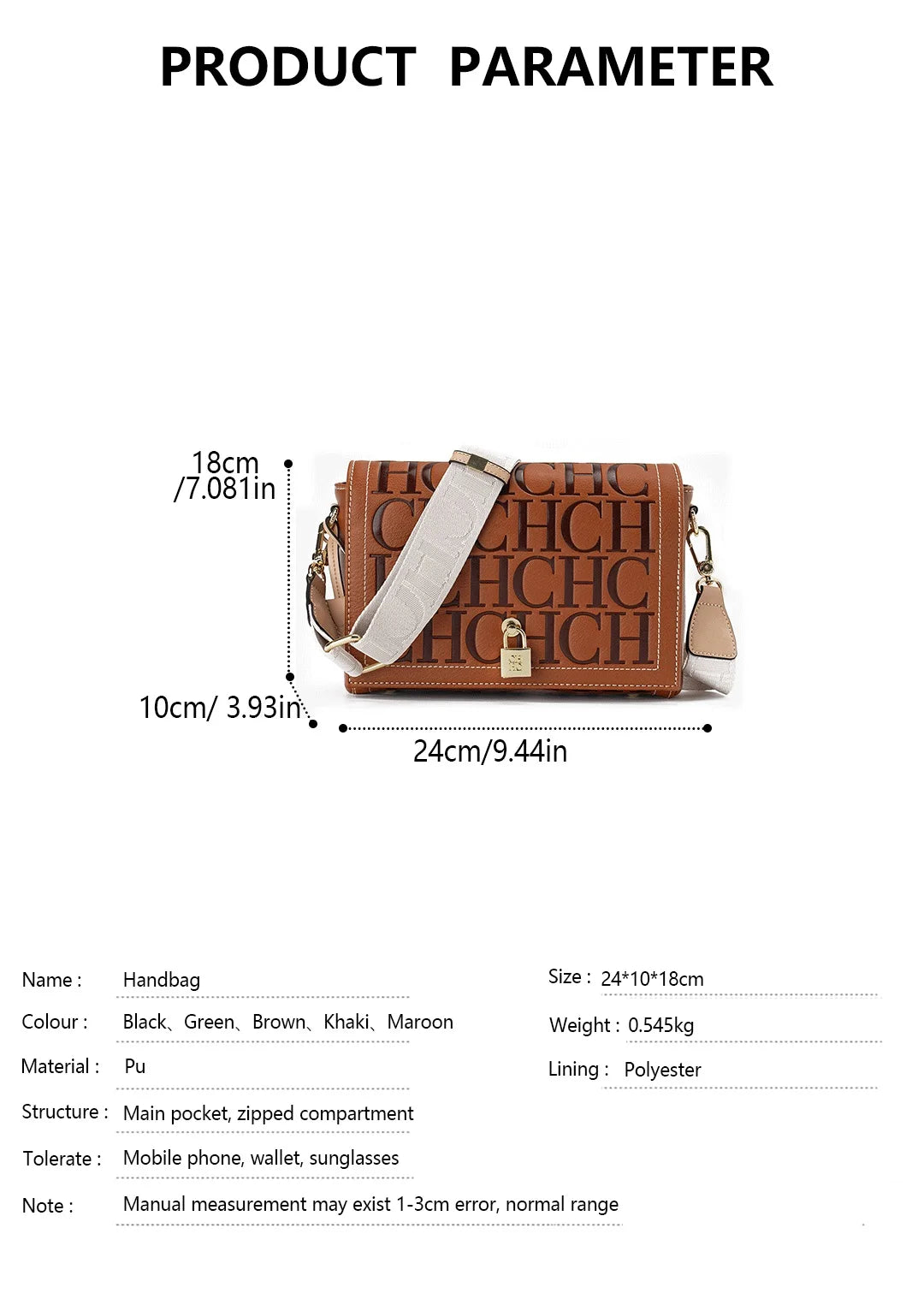 Exquisite and High-quality Crossbody Bag with Letter Printing High-quality Women's Brand Trendy Fashionable Elegant Classic Style Women's Bag