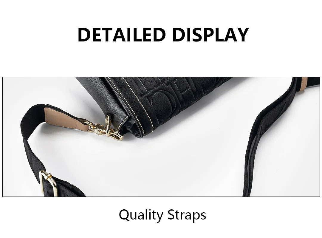 Exquisite and High-quality Crossbody Bag with Letter Printing High-quality Women's Brand Trendy Fashionable Elegant Classic Style Women's Bag