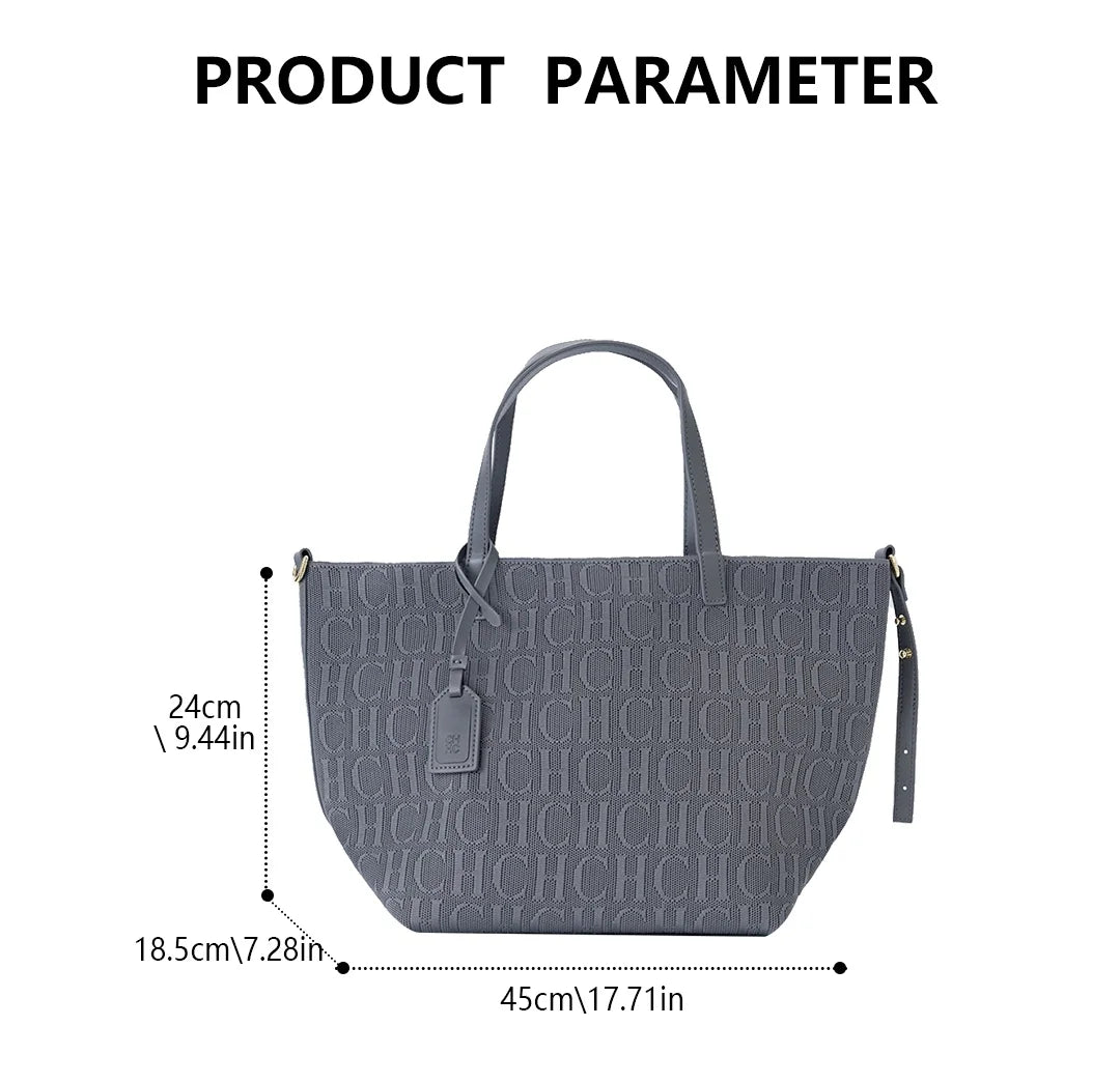 Exquisite Classic Women's High Quality Solid Color Fashion Multi Functional Large Capacity Handbag Elegant Shopping Women's Bag