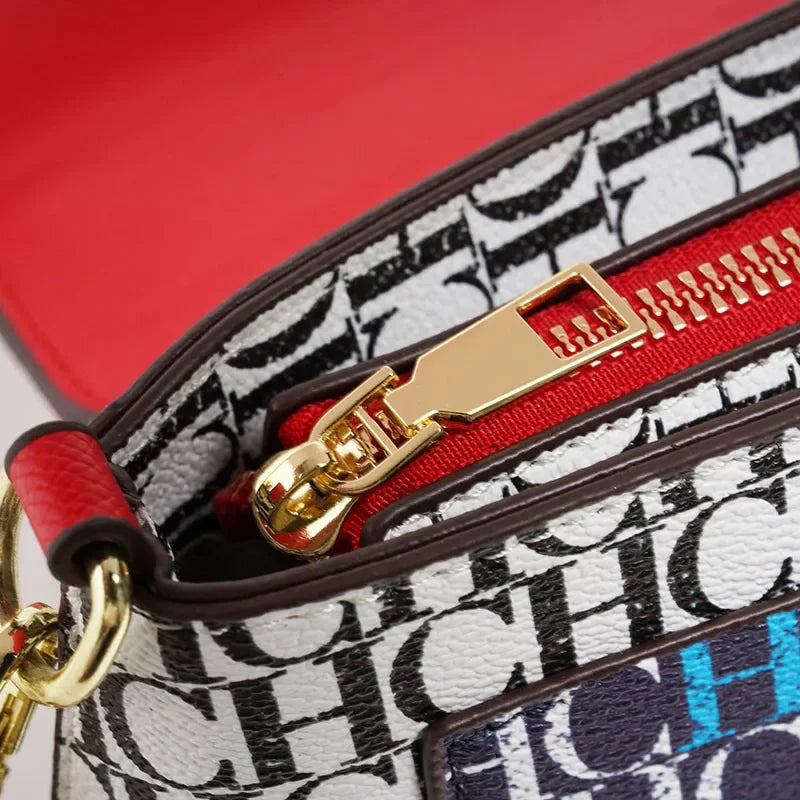 Exquisite High-quality Women's Fashionable Classic Printed Shopping Leather Bag with Large Capacity And Exquisite Printed Women's Shoulder Bag