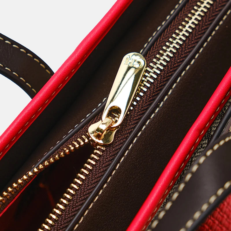 CH Knitting Pattern Design High Quality Ladies Handbag Letter Zipper Brand Fashion Elegant Large Capacity Ladies Shoulder Bag