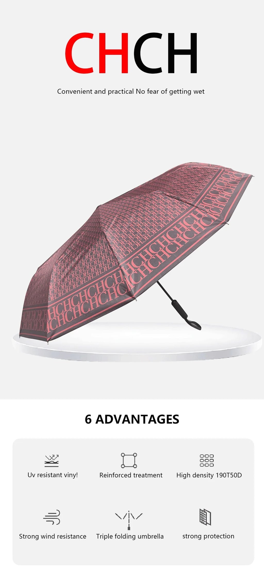 CH Multifunctional Umbrella Rain Shade High Quality Automatic Umbrella Durable and Practical Outdoor Shade Convenient