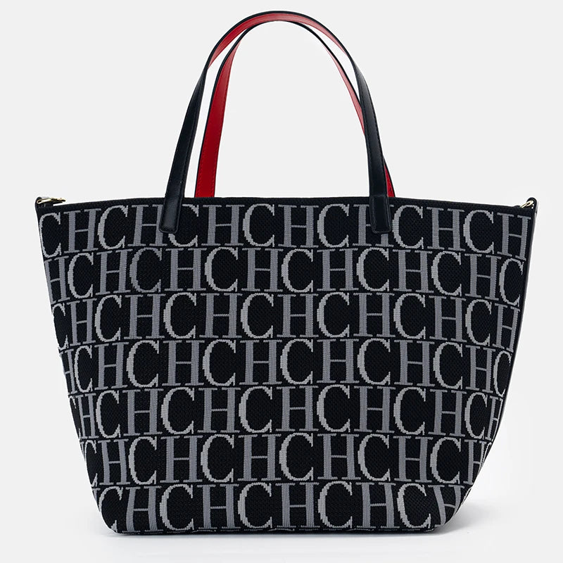 CH Women's Brand Fashion Letter Print Popular Large Capacity Tote Bag Versatile Elegant Casual Shopping High Quality Ladies Bag