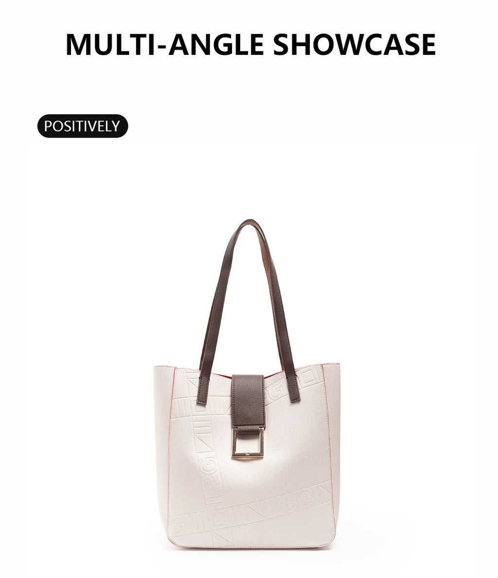 PG Women's Exquisite Luxury Handbag Niche Brand Design 2025 New Fashionable Casual Daily Commuting Women's Handbag Full Shoulder Bag