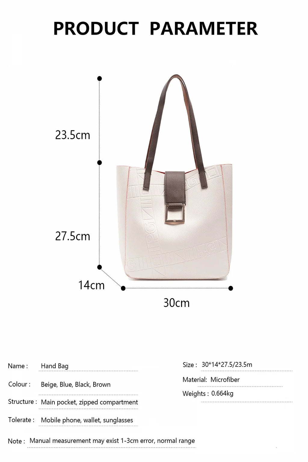 PG Women's Exquisite Luxury Handbag Niche Brand Design 2025 New Fashionable Casual Daily Commuting Women's Handbag Full Shoulder Bag