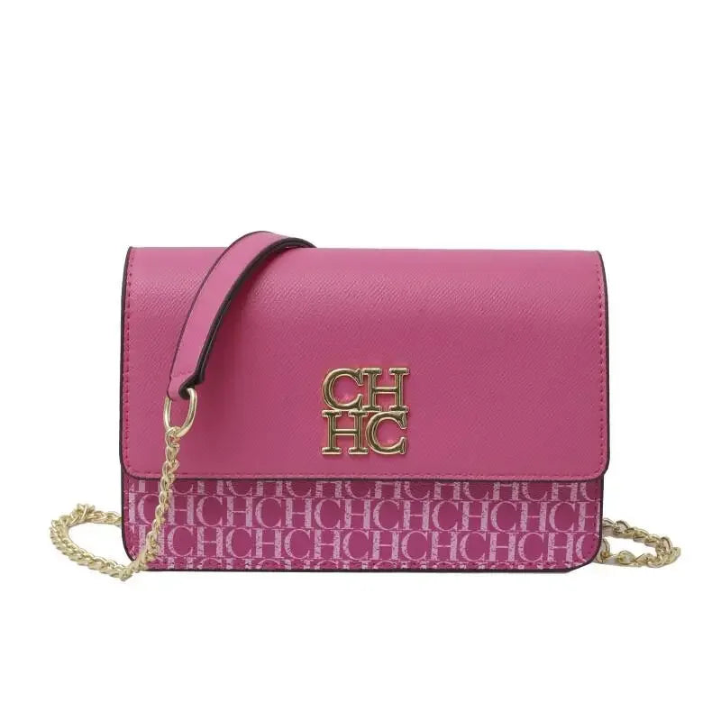 CH Classic Women's Multicolor Embossed Tote Bag Crossbody Bag Fashion Luxury Brand Women's Shoulder Bag in Solid Color Design