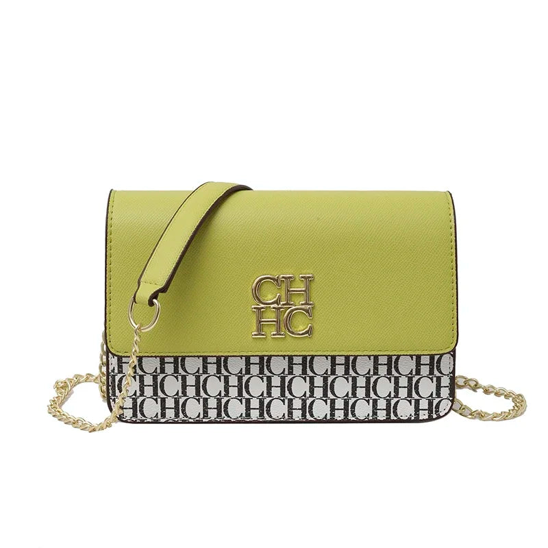 CH Classic Women's Multicolor Embossed Tote Bag Crossbody Bag Fashion Luxury Brand Women's Shoulder Bag in Solid Color Design