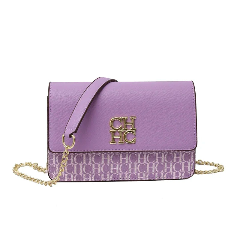 CH Classic Women's Multicolor Embossed Tote Bag Crossbody Bag Fashion Luxury Brand Women's Shoulder Bag in Solid Color Design