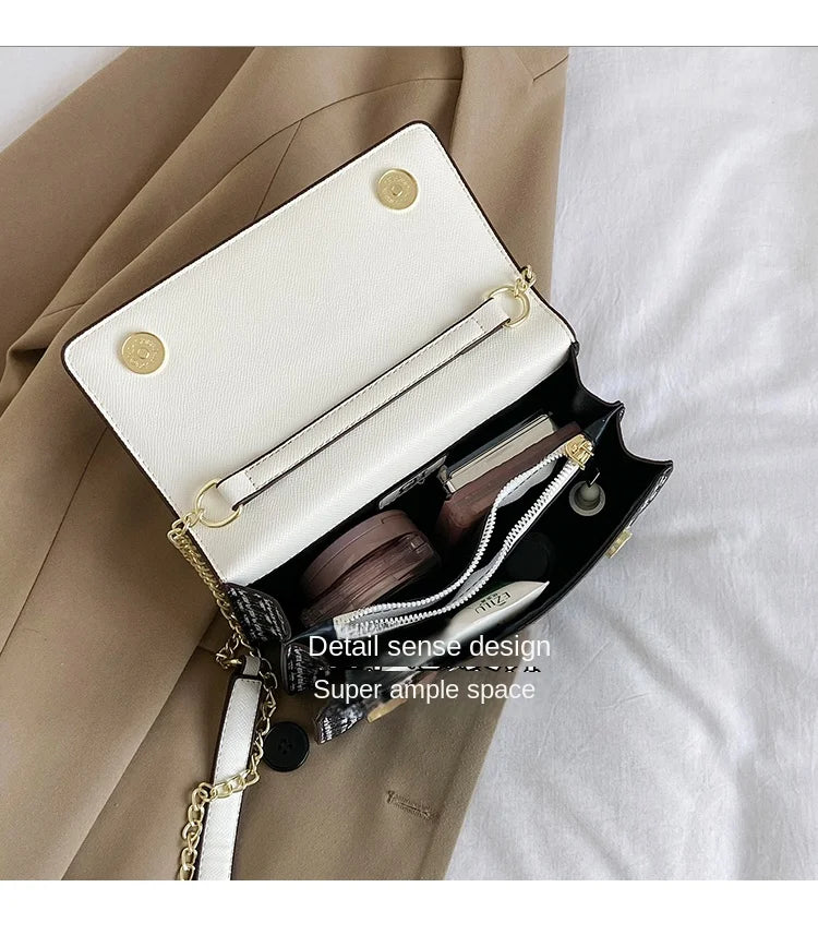 CH Classic Women's Multicolor Embossed Tote Bag Crossbody Bag Fashion Luxury Brand Women's Shoulder Bag in Solid Color Design