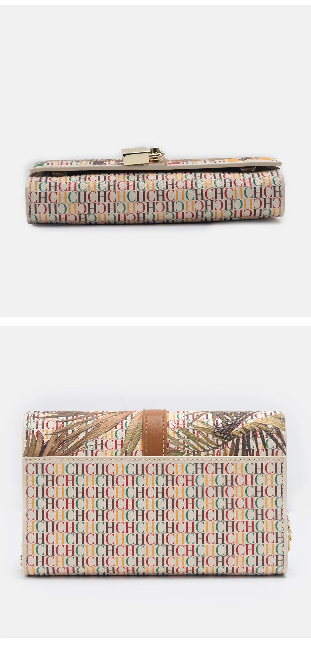 CH Exquisite Fashion Wallet Bag Printed Lock Design High Quality PU Material 2025 High Quality Women's Designer Shoulder Bag