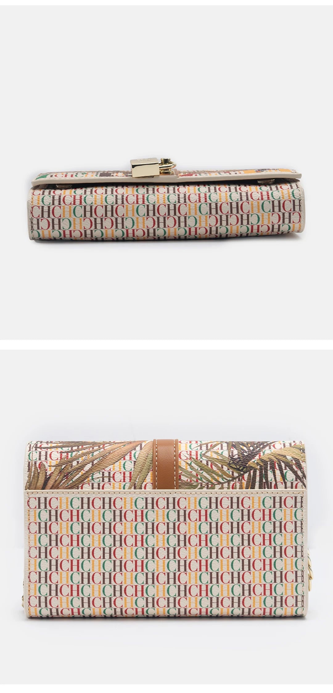 CH Exquisite Fashion Wallet Bag Printed Lock Design High Quality PU Material 2025 High Quality Women's Designer Shoulder Bag