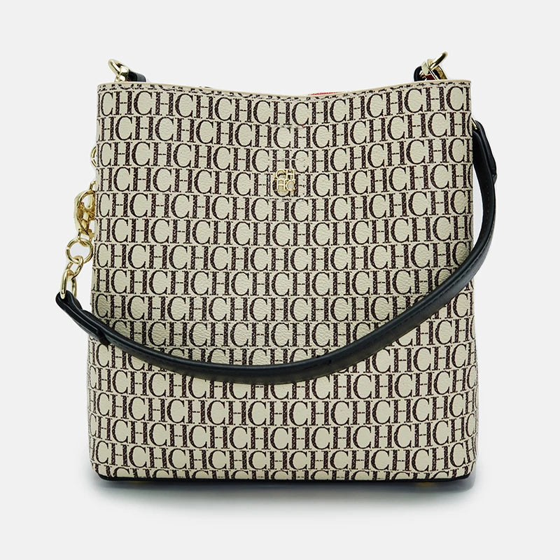 CH Designer Chain Leather Monogram Print Women's Handbag Stylish and Versatile Interior Compartment Zipper Women's Handbag