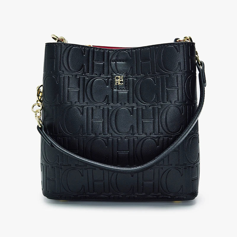 CH Designer Chain Leather Monogram Print Women's Handbag Stylish and Versatile Interior Compartment Zipper Women's Handbag