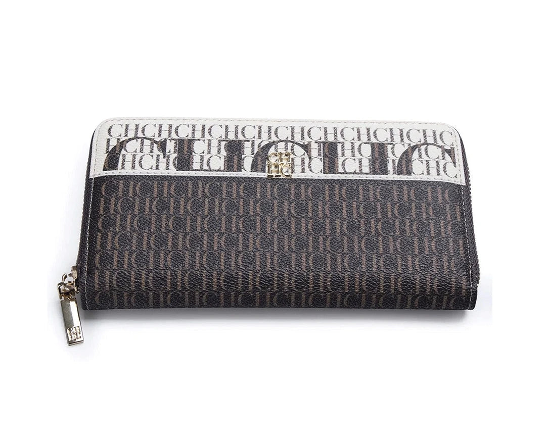 CH Brand Pattern Printing Design Ladies Wallet Fashion Classic Women Small Wallet Standard Wallet Pure Color Design Multil