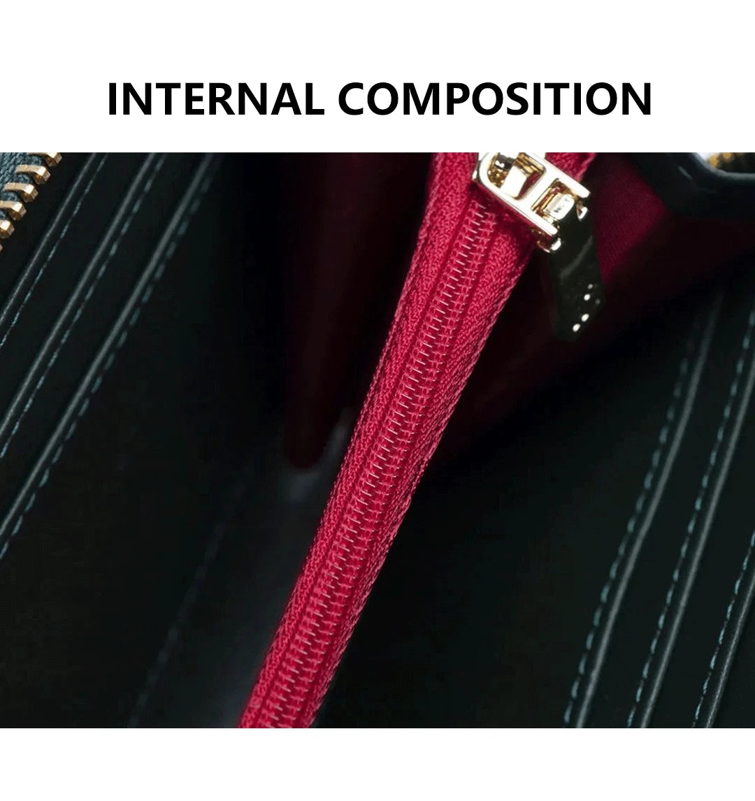 CH Brand Pattern Printing Design Ladies Wallet Fashion Classic Women Small Wallet Standard Wallet Pure Color Design Multil