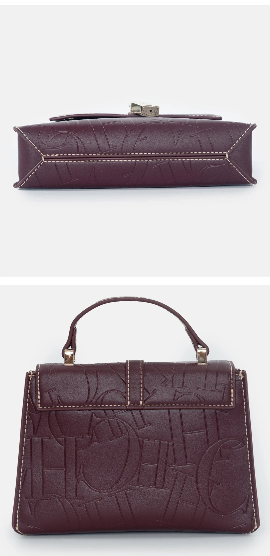 CH High Quality Women's Handbag Exquisite Light Luxury Brand Fashion Monogram Print Lock Design Solid Color Women's Shoulder Bag